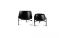 SP Collection set 2 rastlinskih loncev na stojalu PATIO 27 cm - mat črna