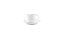 BonBistro set 6 skodelic s krožnikom s črnim robom Basic White