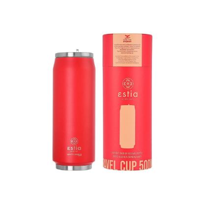 ESTIA  izolirana potovalna steklenička 500ml z nastavkom za pitje-01-9854- SCARLET RED